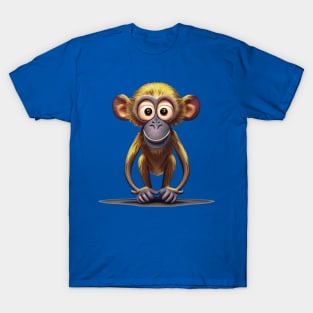 Funny Little Squirrel Monkey Pattern T-Shirt